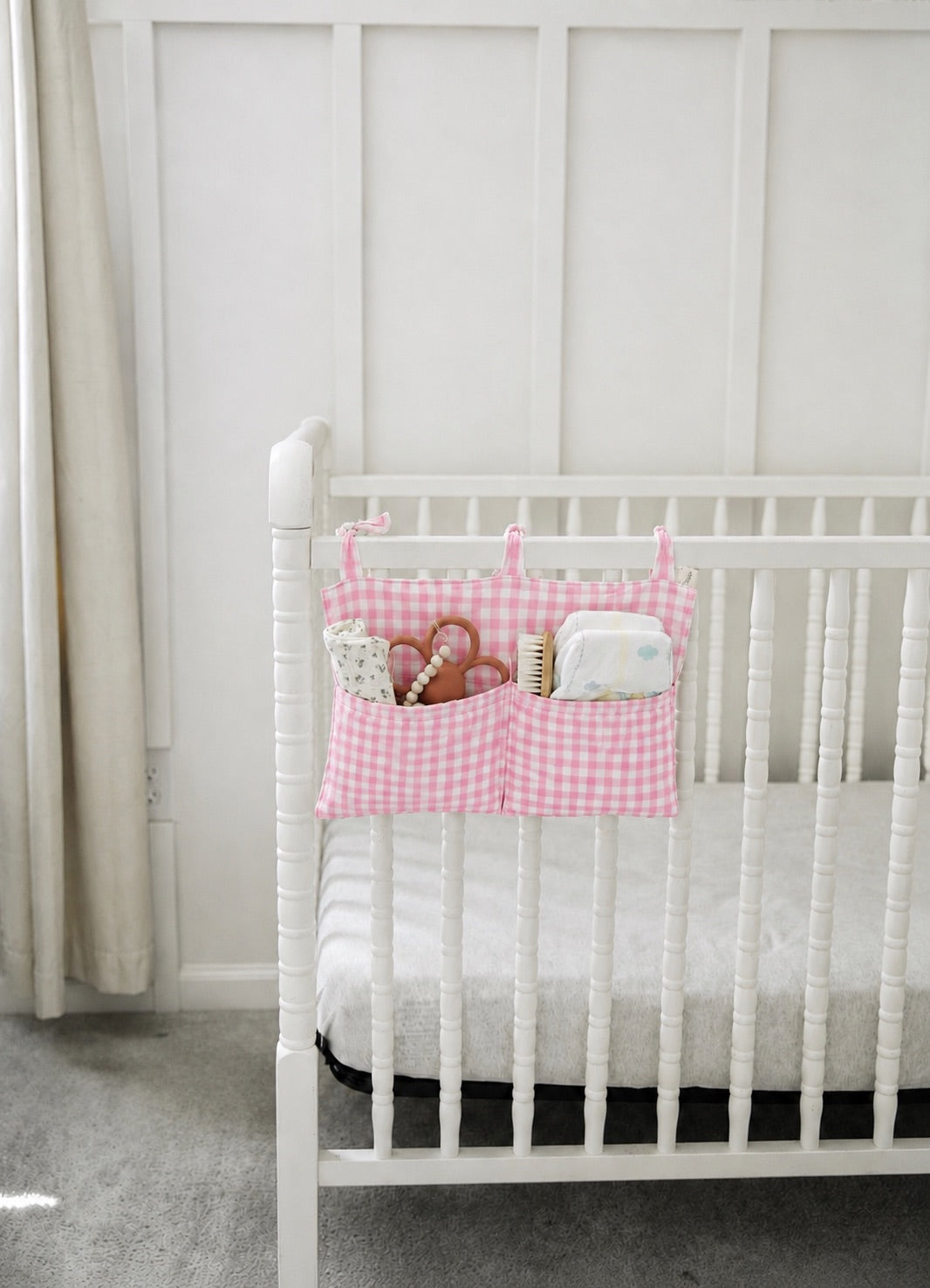 Baby Crib Diaper Caddy Storage Organizer Nursery Room