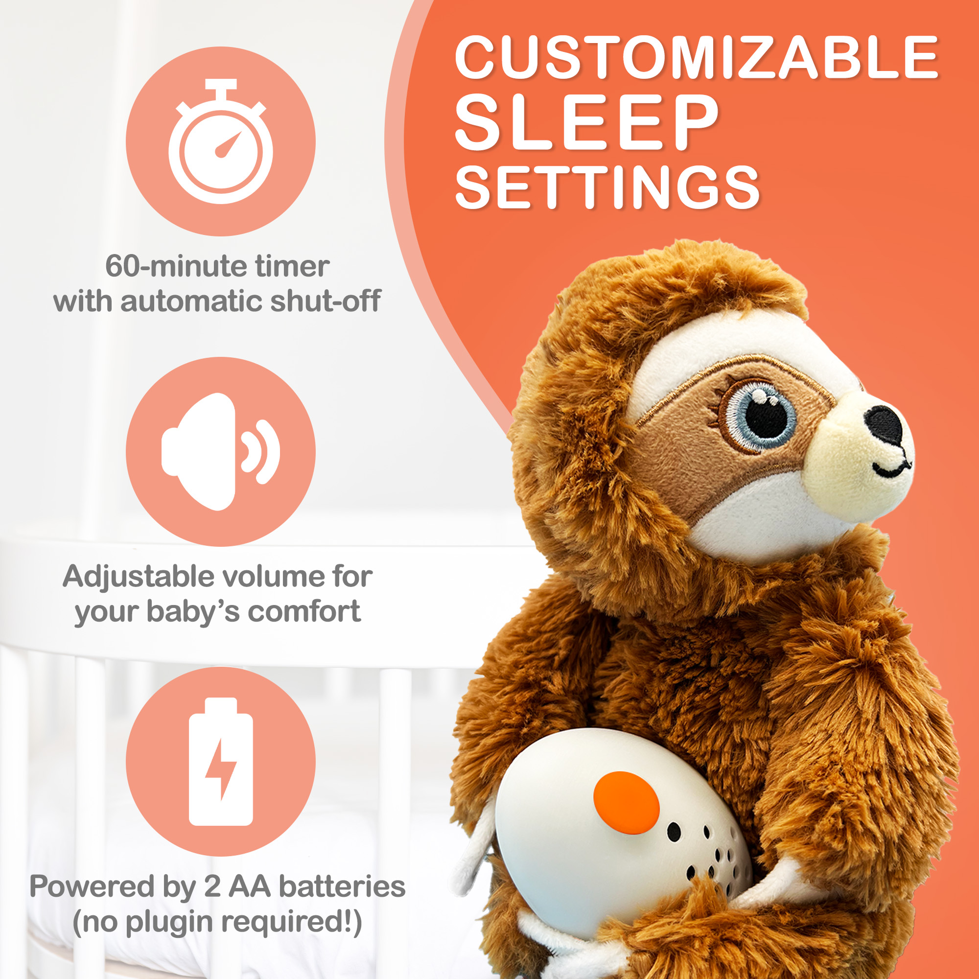 Sloth Plush Sound Machine