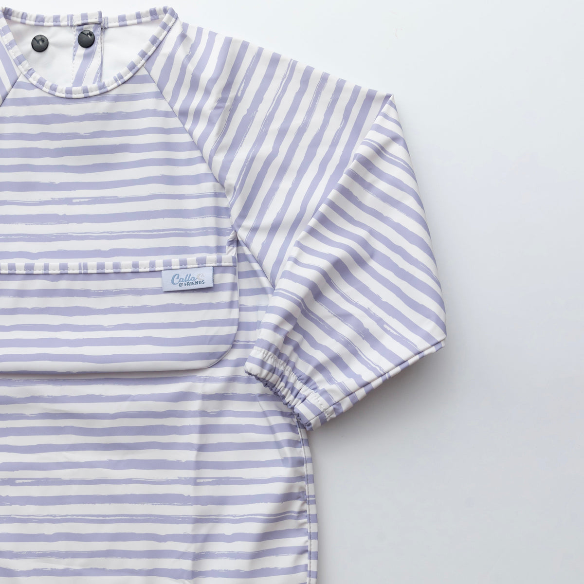 The Grayson Long Sleeve Bib - Brush Stripes