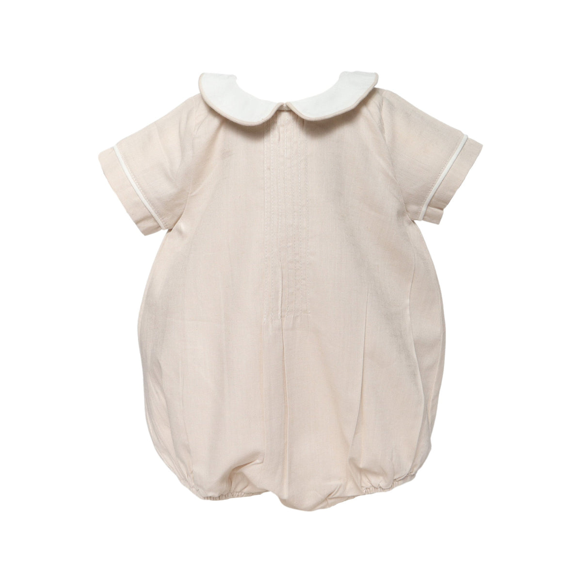 Baby Boy Linen Bubble With Pointed Collar