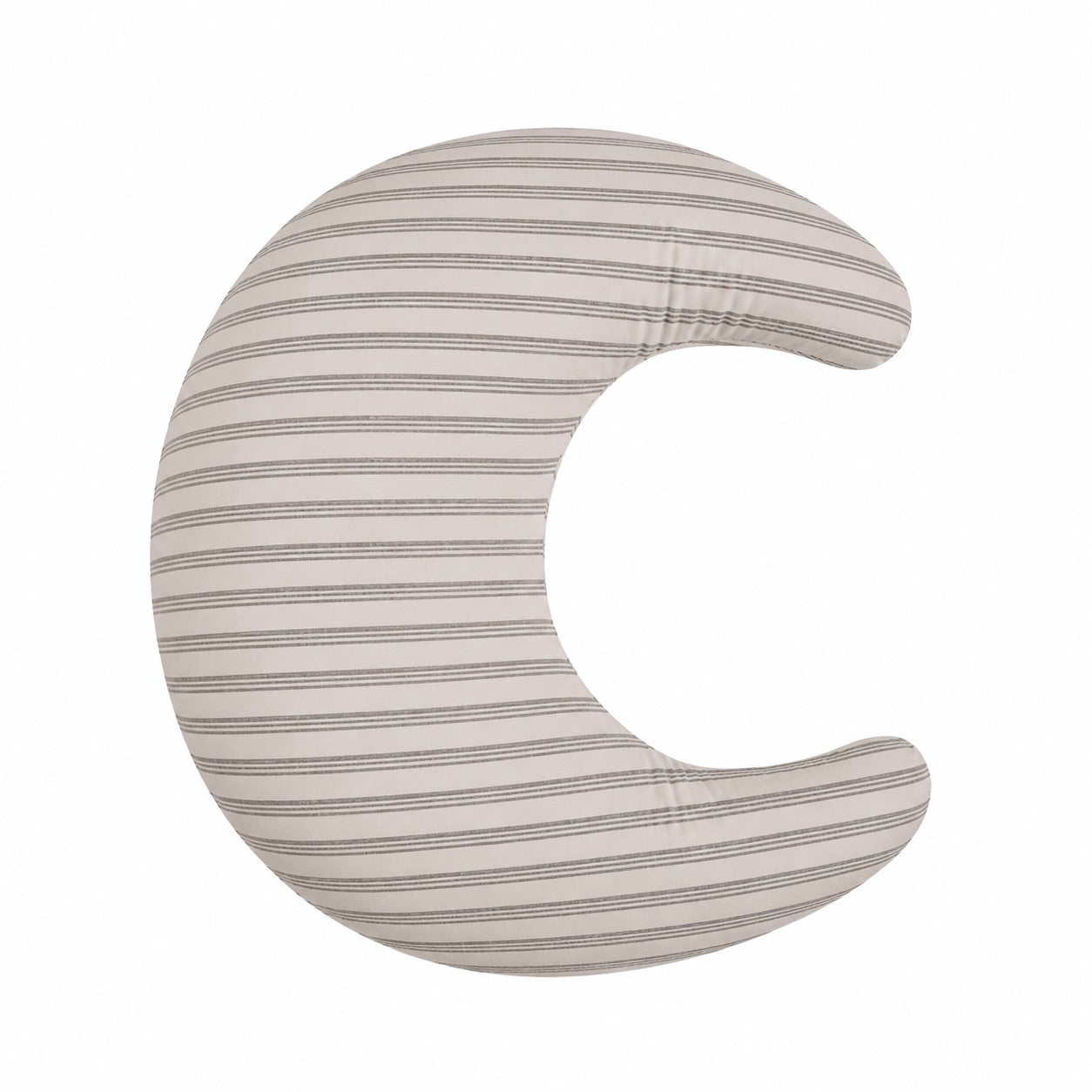 Beige Gingham Ruffle Nursing Pillow Cover