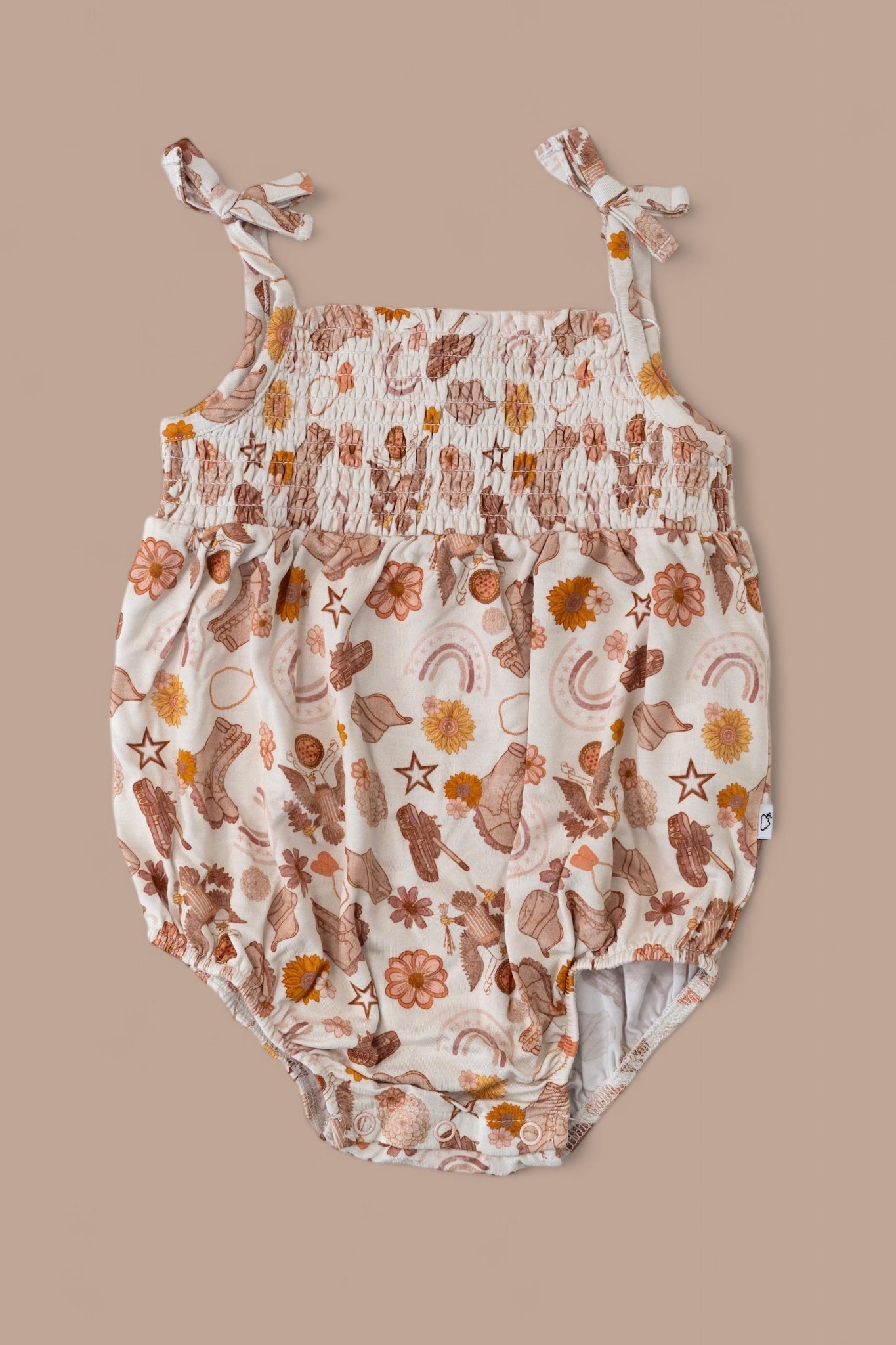 Flowers And Boots Dream Bubble Romper