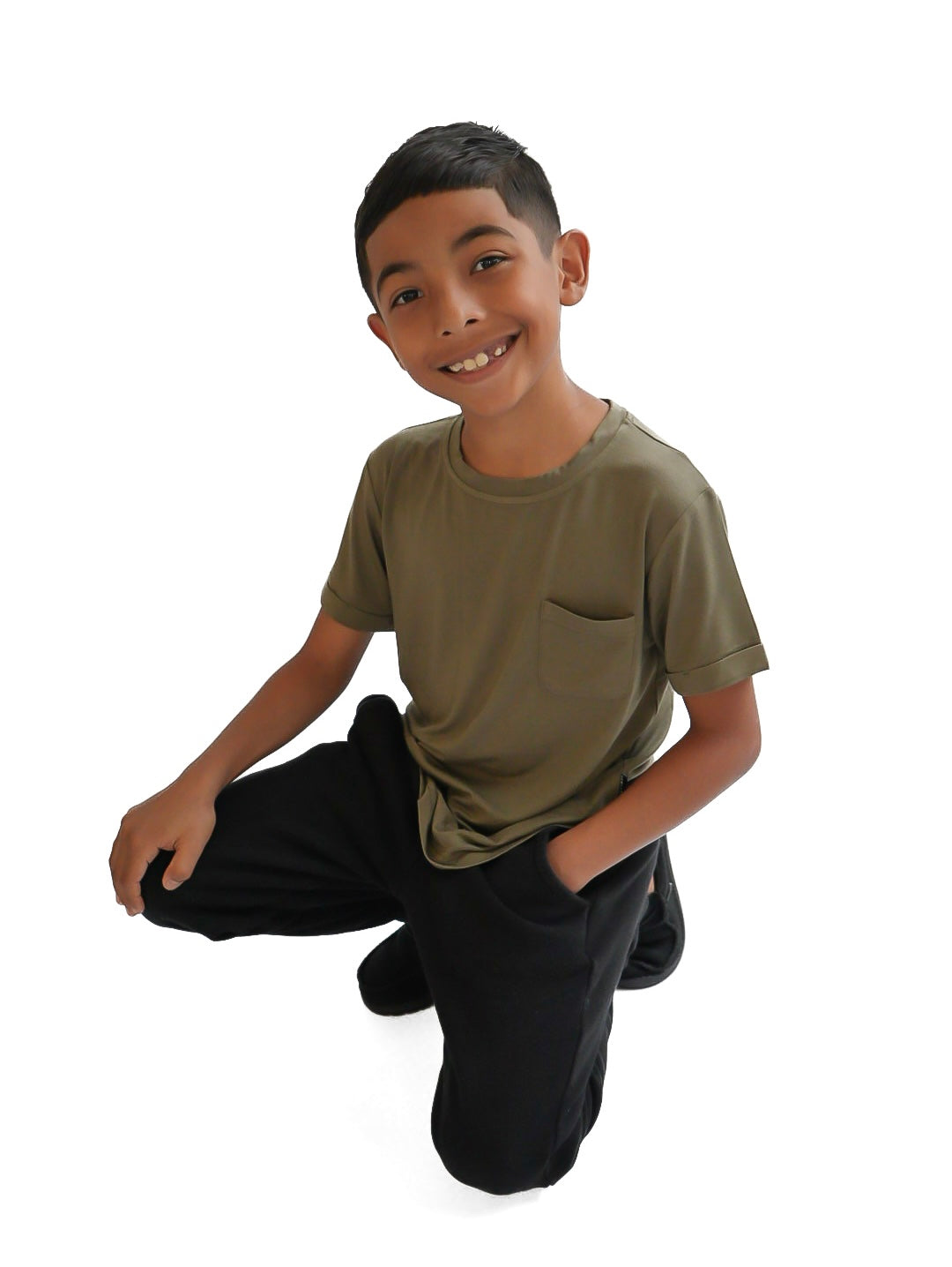 Bamboo Pocket Tee - Pine