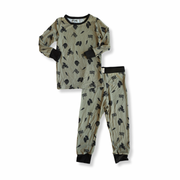 Green Moto 2-piece Bamboo Jammies
