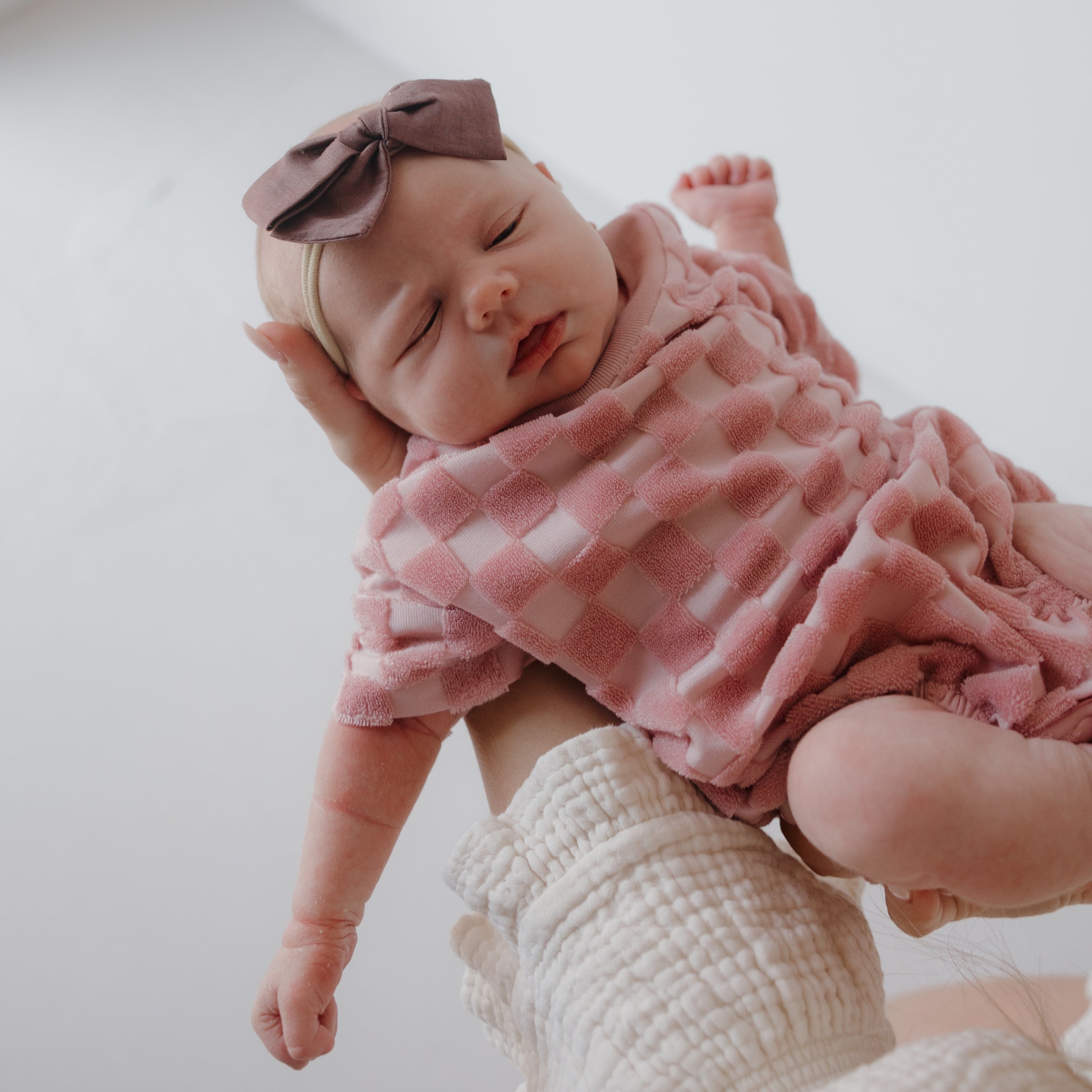Terry T-shirt Romper | Sea Pink