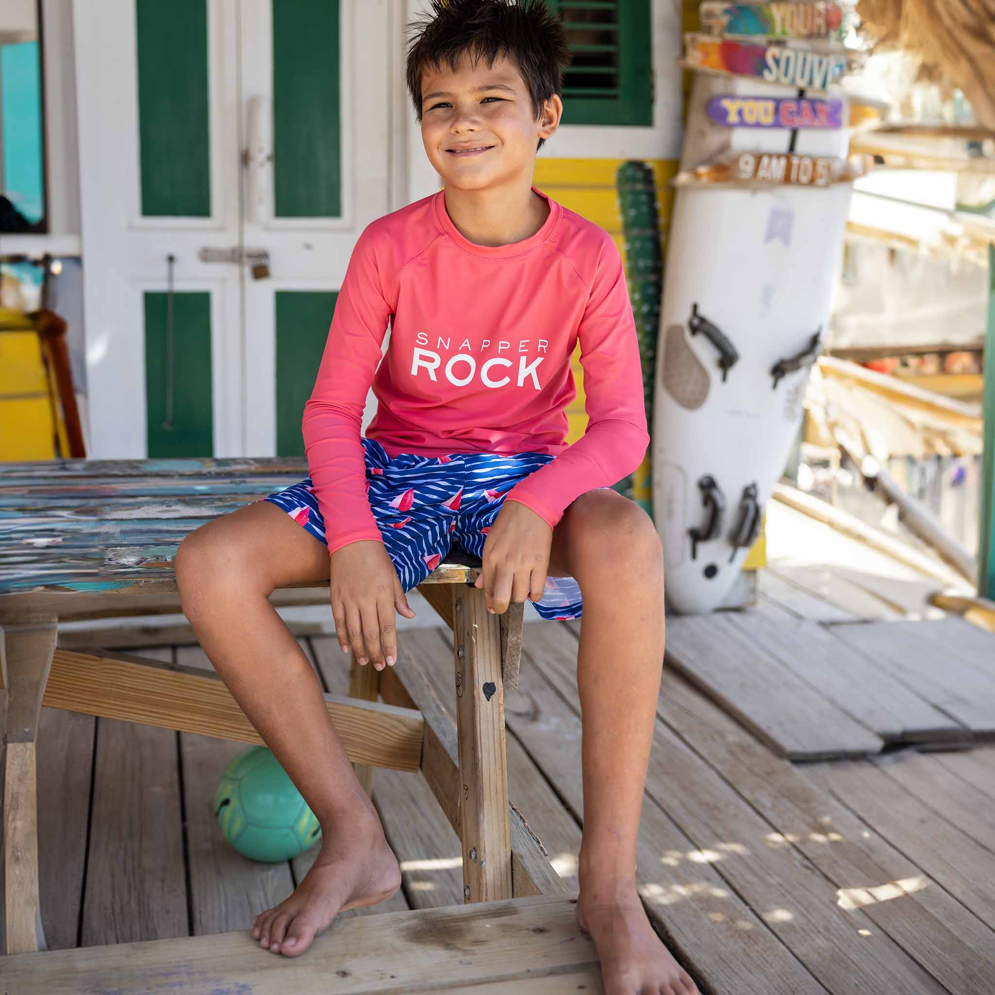 Rocking Red Ls Rash Top