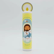 Jesus Christ, The Good Shepherd (The Our Father) Wooden Prayer Candle