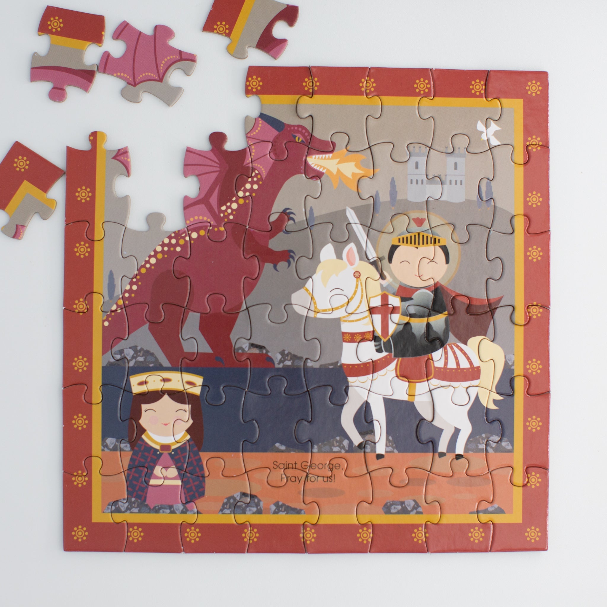 St. George And The Dragon Mini Puzzle