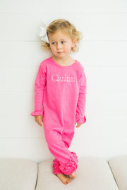 Girls Icing Ruffle Long Romper