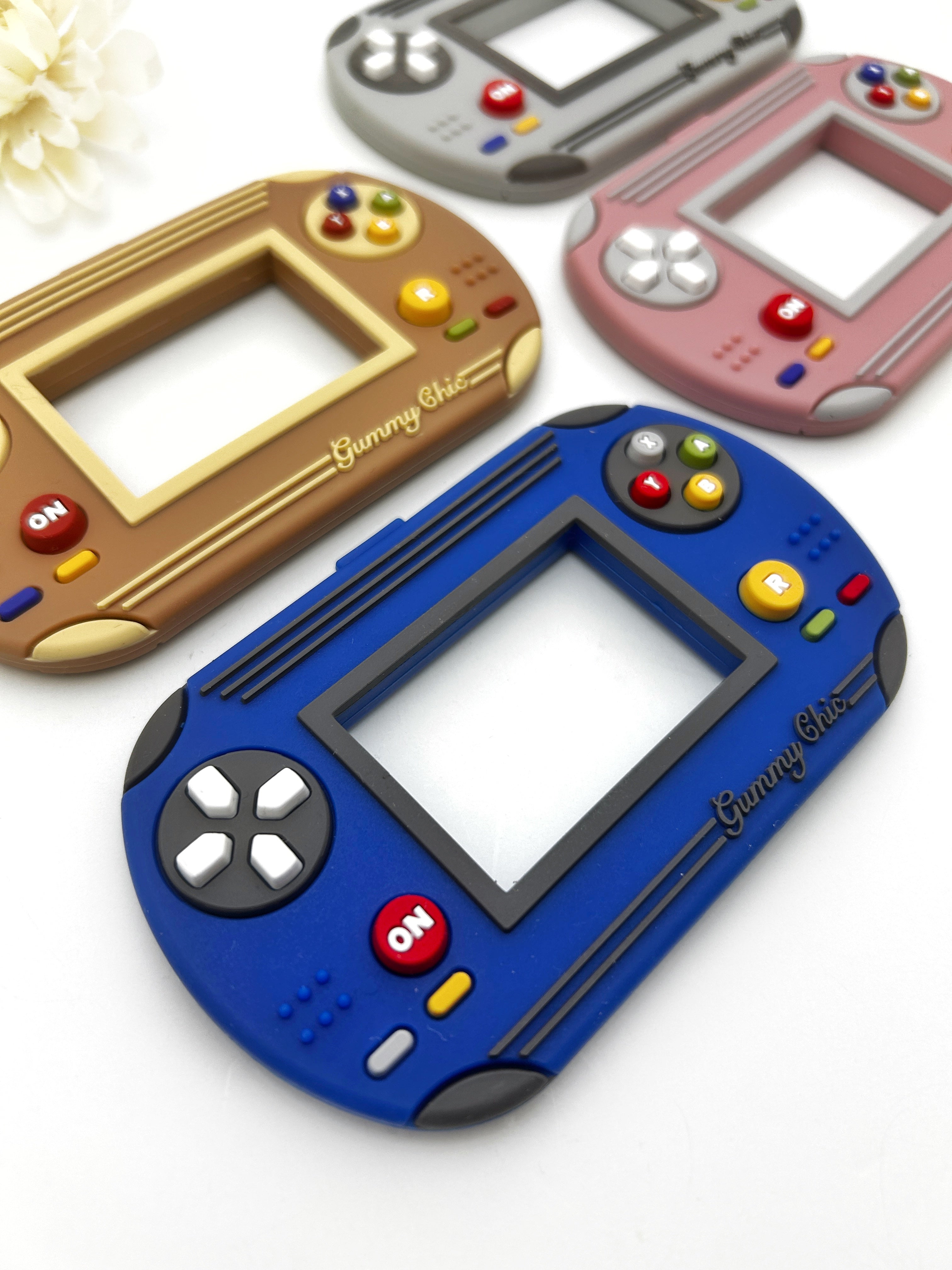 Handheld Video Game Silicone Teether: Nostalgic & Safe Choice