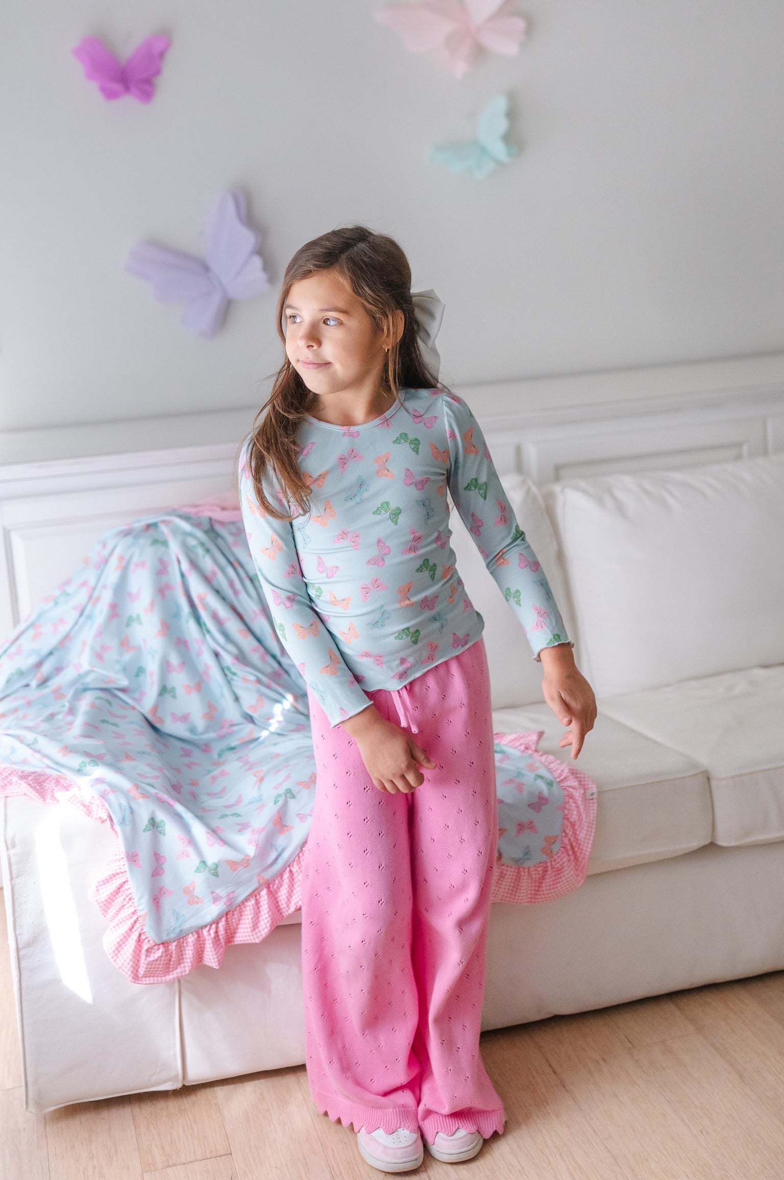 Knit Wide Leg Pant ~ Berry