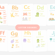 Letter Sounds Phonics Flashcards