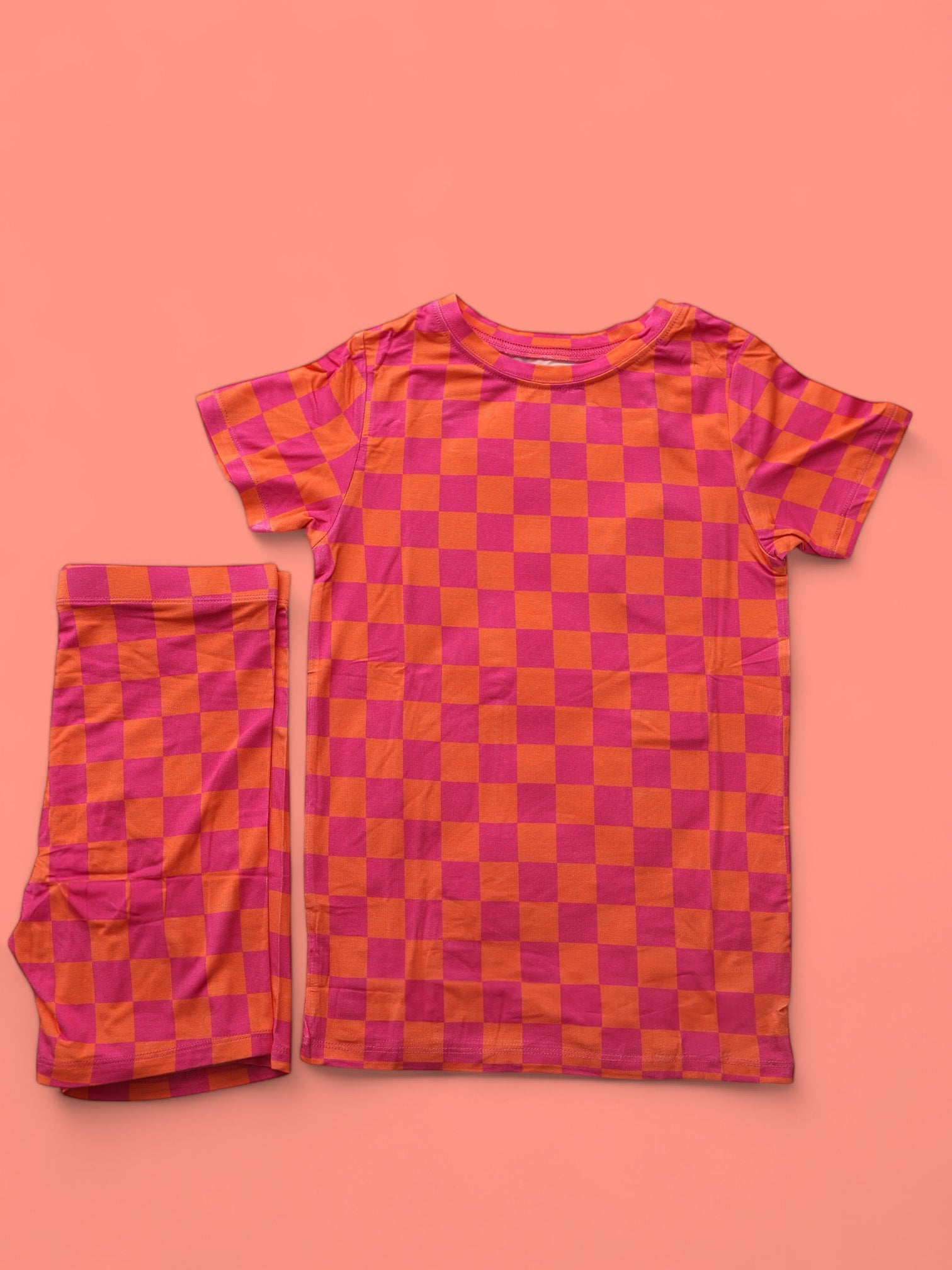 Neon Dreams Checkers Dream Short Set