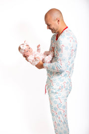 My First Candy Cane: Mens 2 Piece Mens Bamboo Pajamas