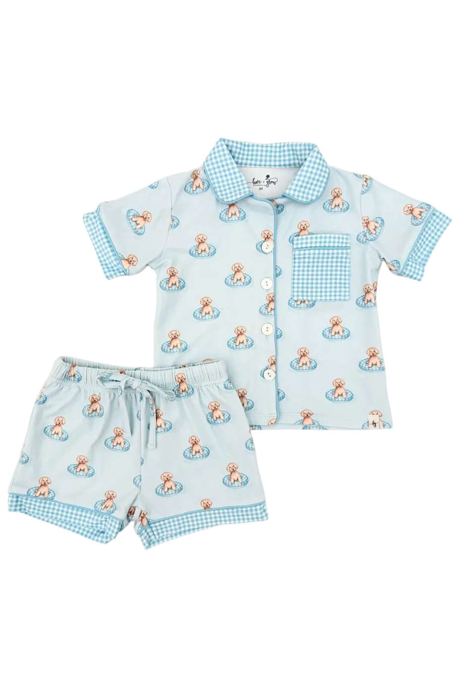 Blue Poolside Pups Comfort Set