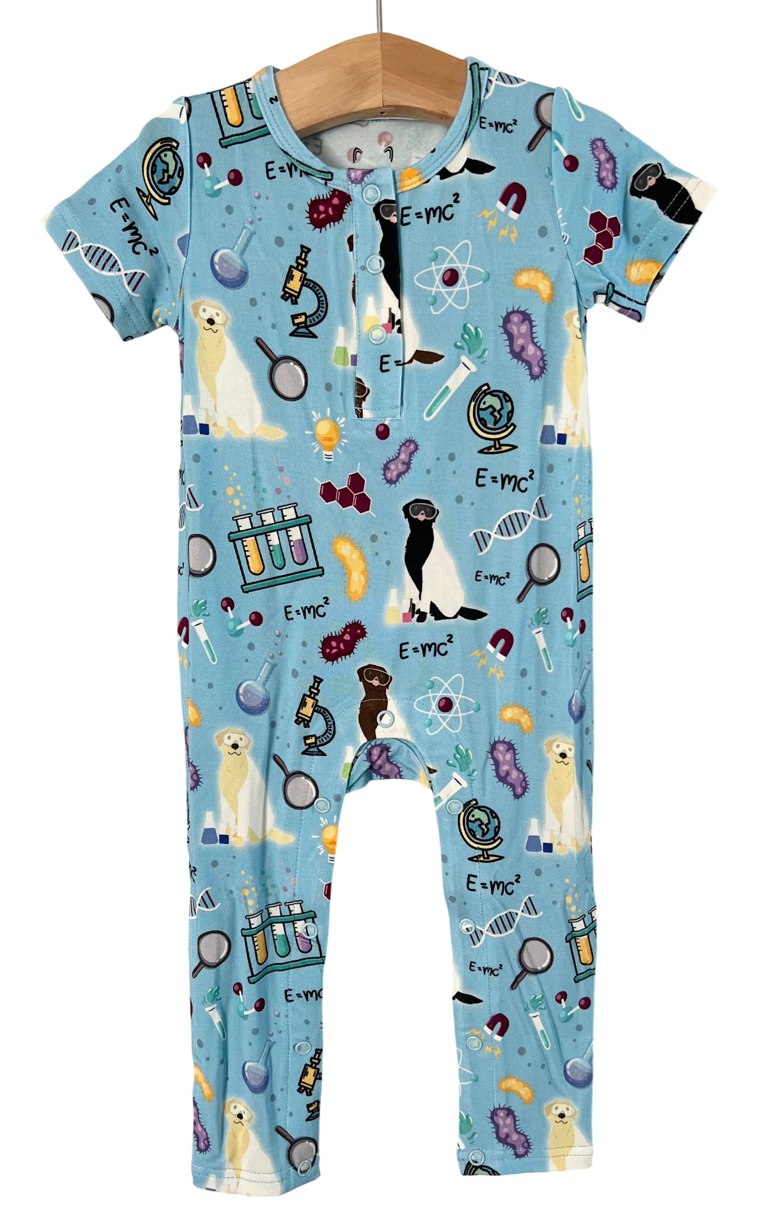 Science Labs Bamboo One Piece Snap Romper