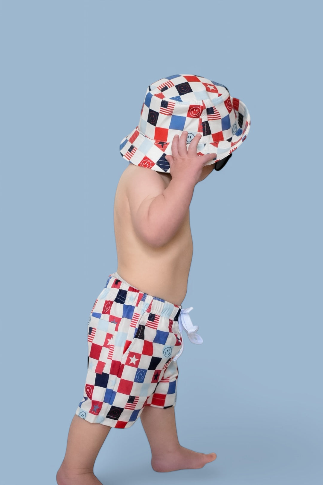 Home Of The Free Checkers Dream Bucket Hat