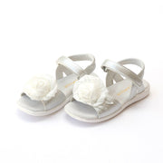Rosamund Rosette Leather Sandal
