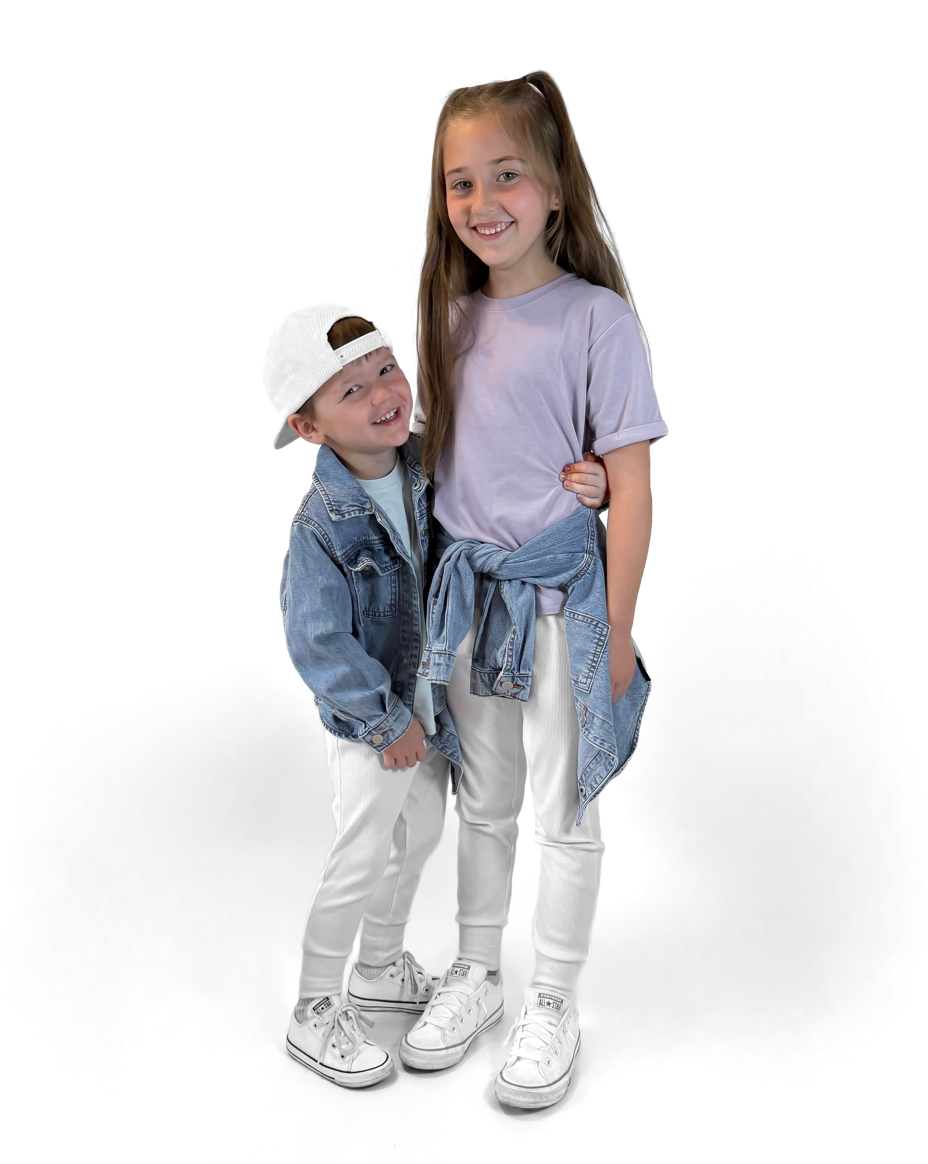 Bamboo Ribbed Leggings - White