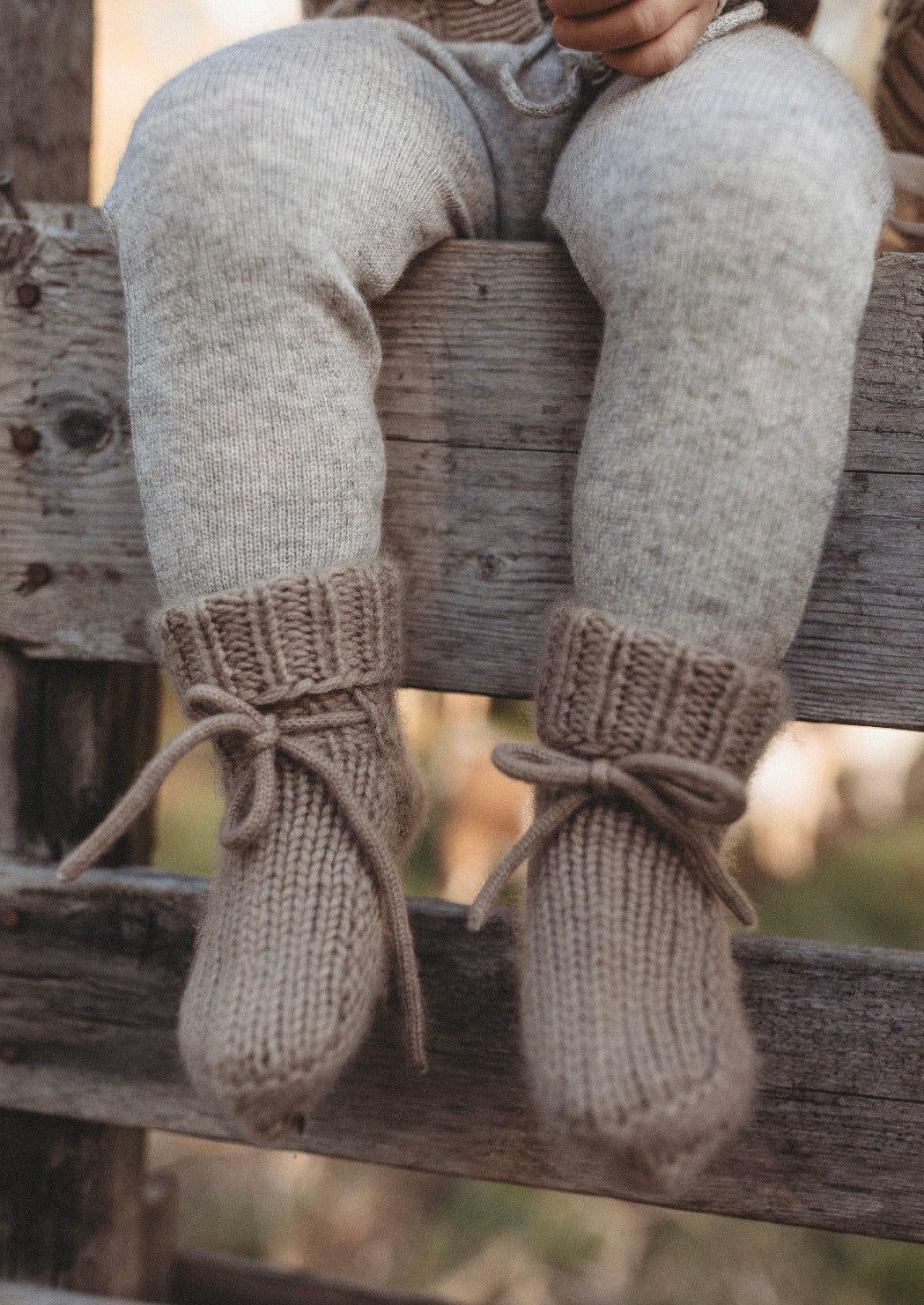 Cashmere Booties | Hazelnut