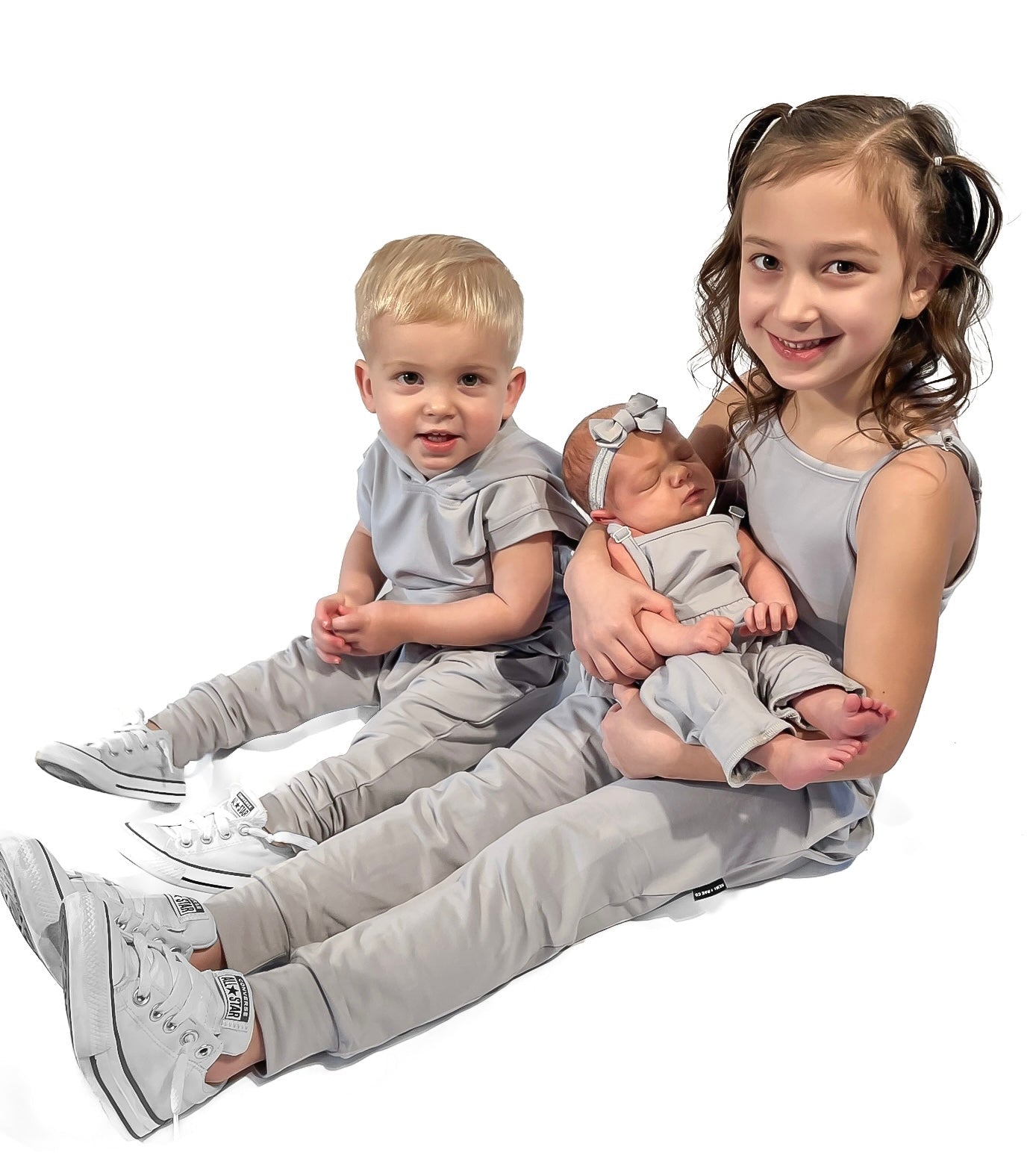 Bamboo Adjustable Pants Romper - Frost