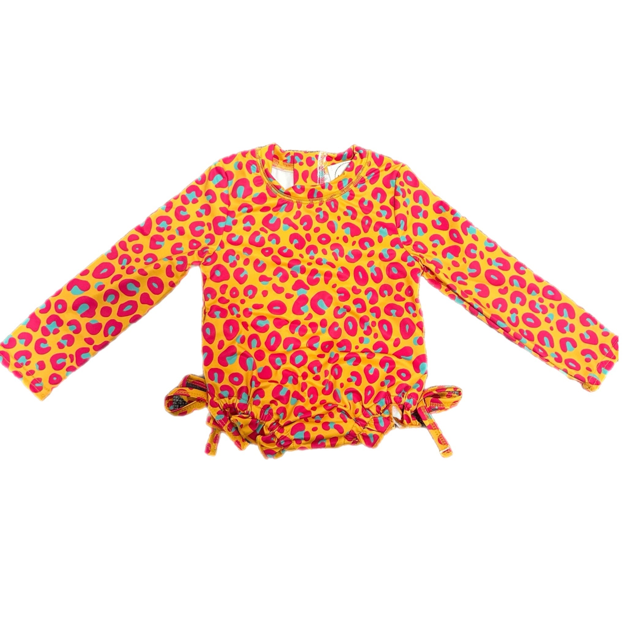 Wild Leopard Rash Guard Swimsuit