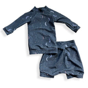 Crescent Moons Rashguard Set (top And Bottom)