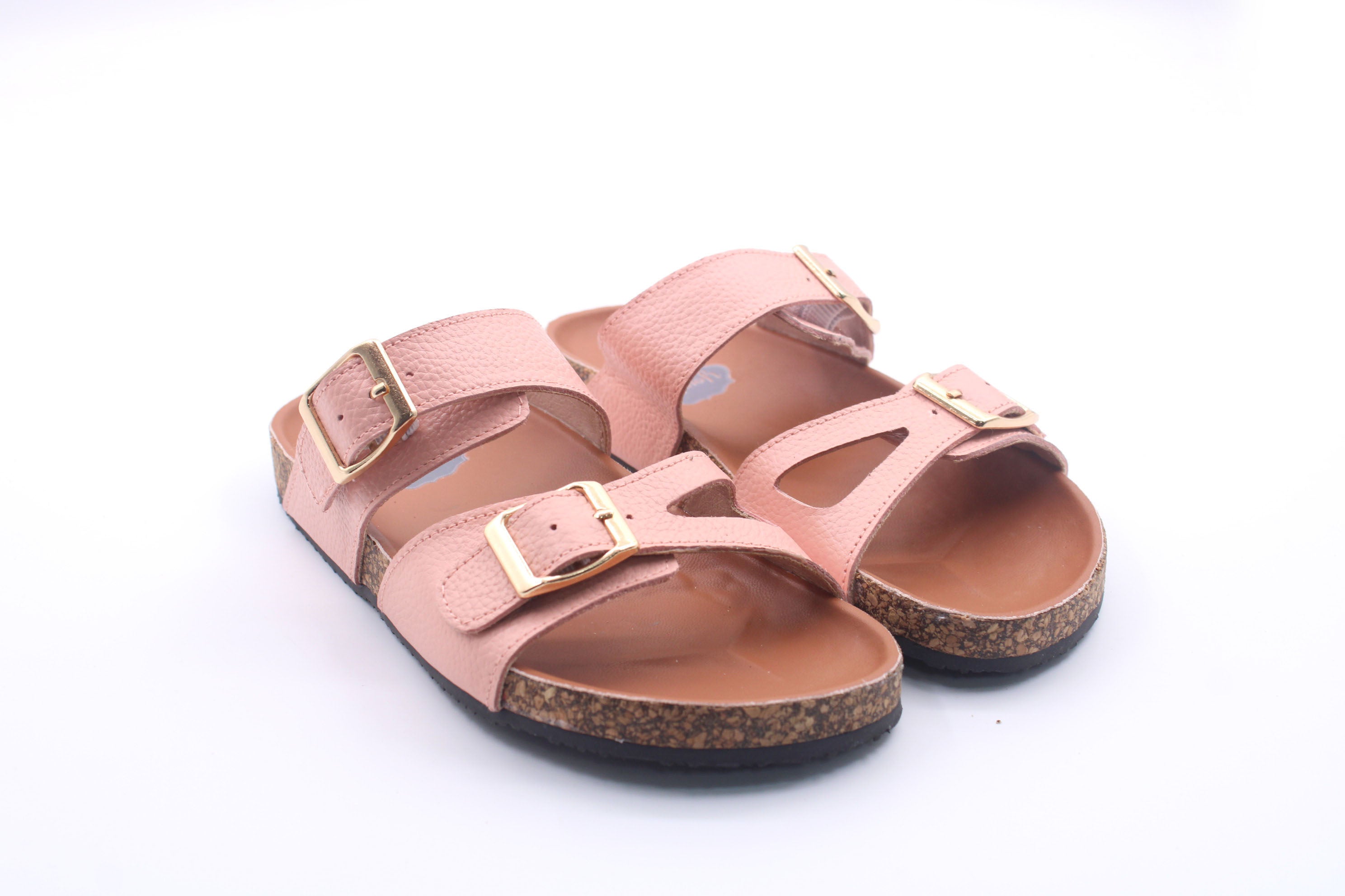 Hamptons Footbed Sandals - Pink Coral