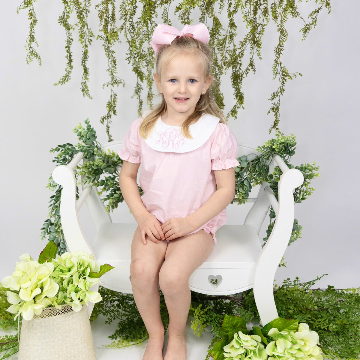 Girls Short Sleeve Bishop Bubble