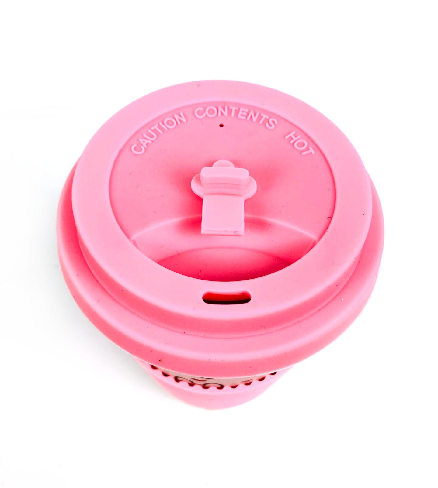 Eco-friendly Reusable Plant Fiber Travel Mug With Pink Bunny Design