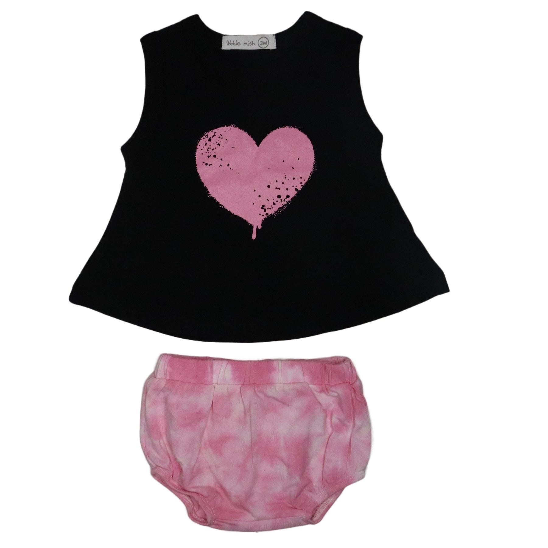 Baby Swing Diaper Set - Graffiti Heart