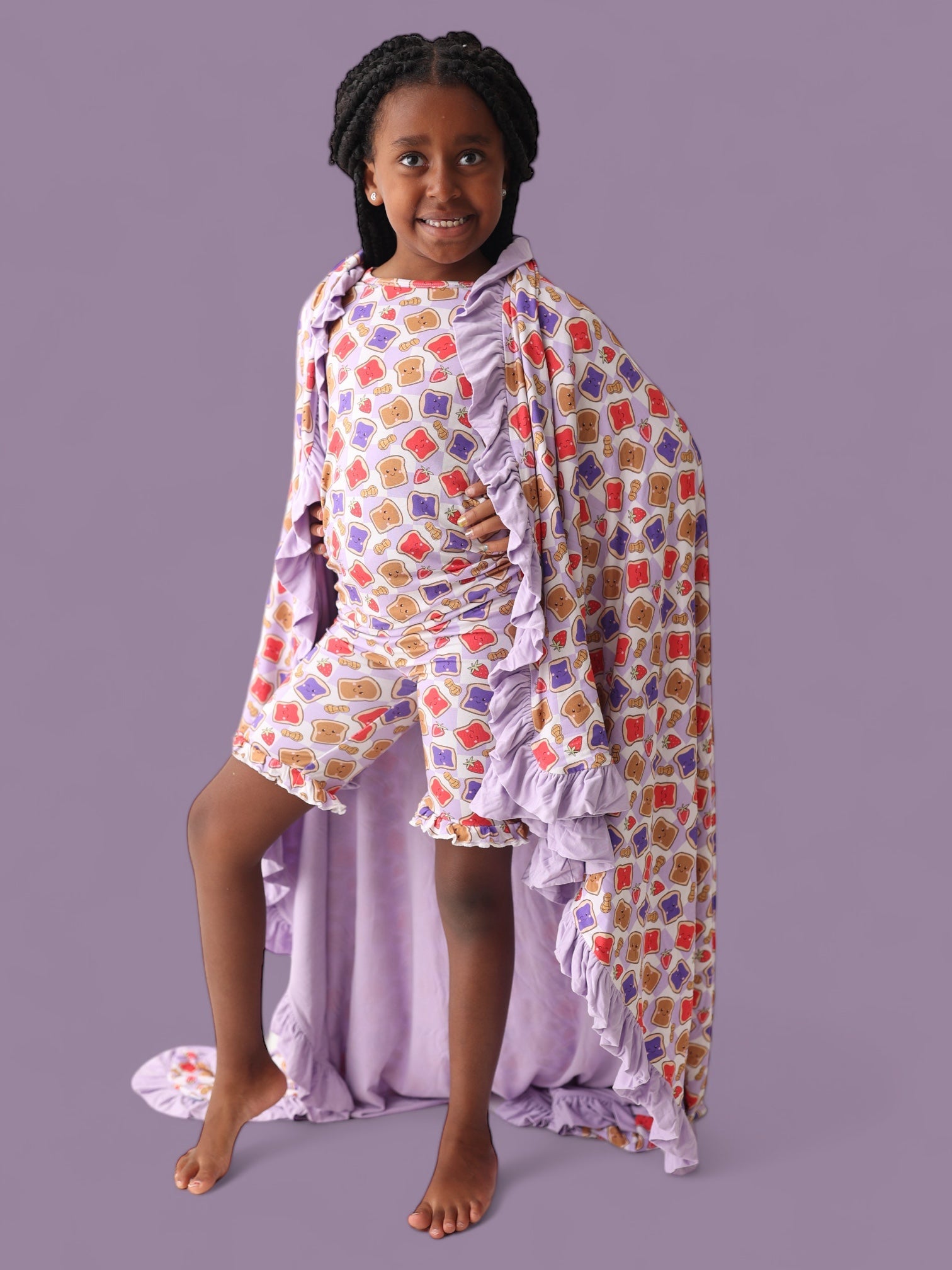 Exclusive Peanut Butter Jelly Time Dream Ruffle Short Set