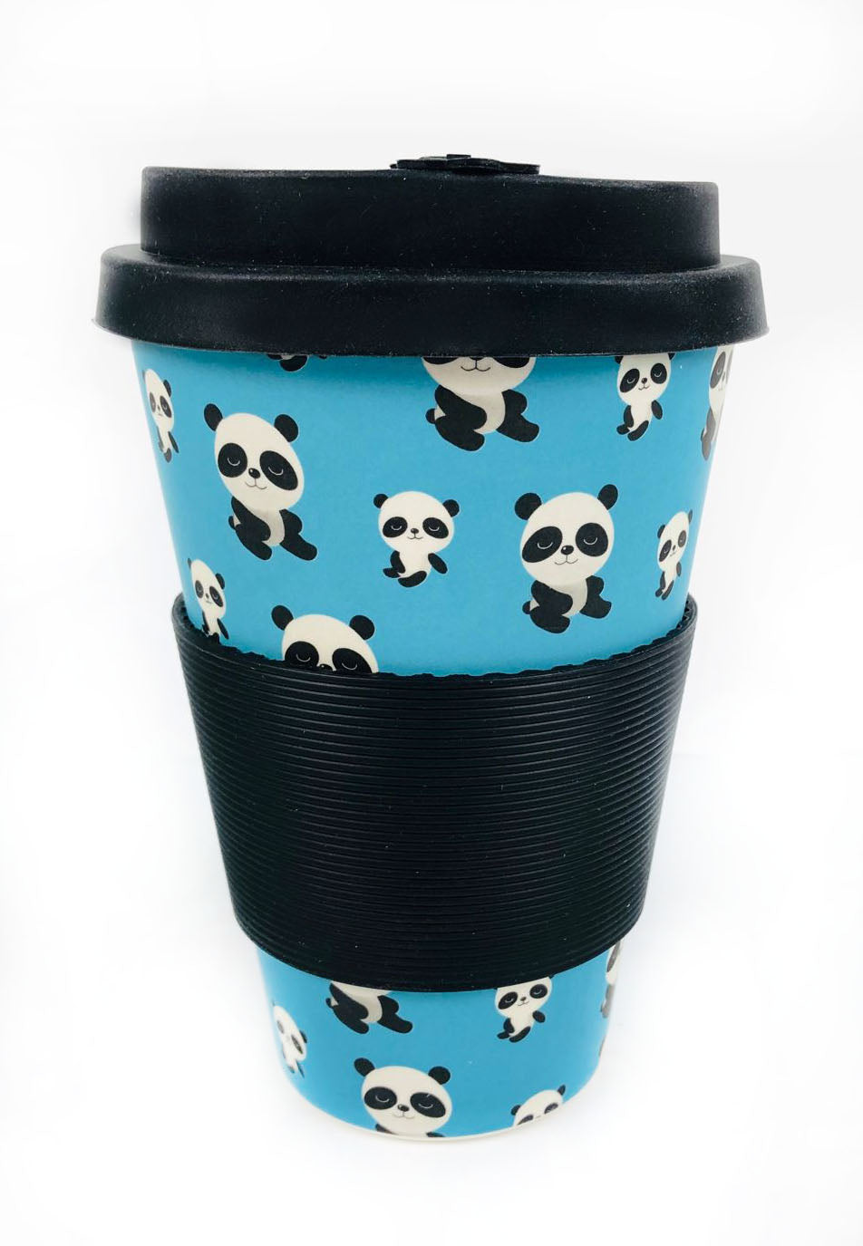 Eco-friendly Reusable Plant Fiber Travel Mug With Panda Design