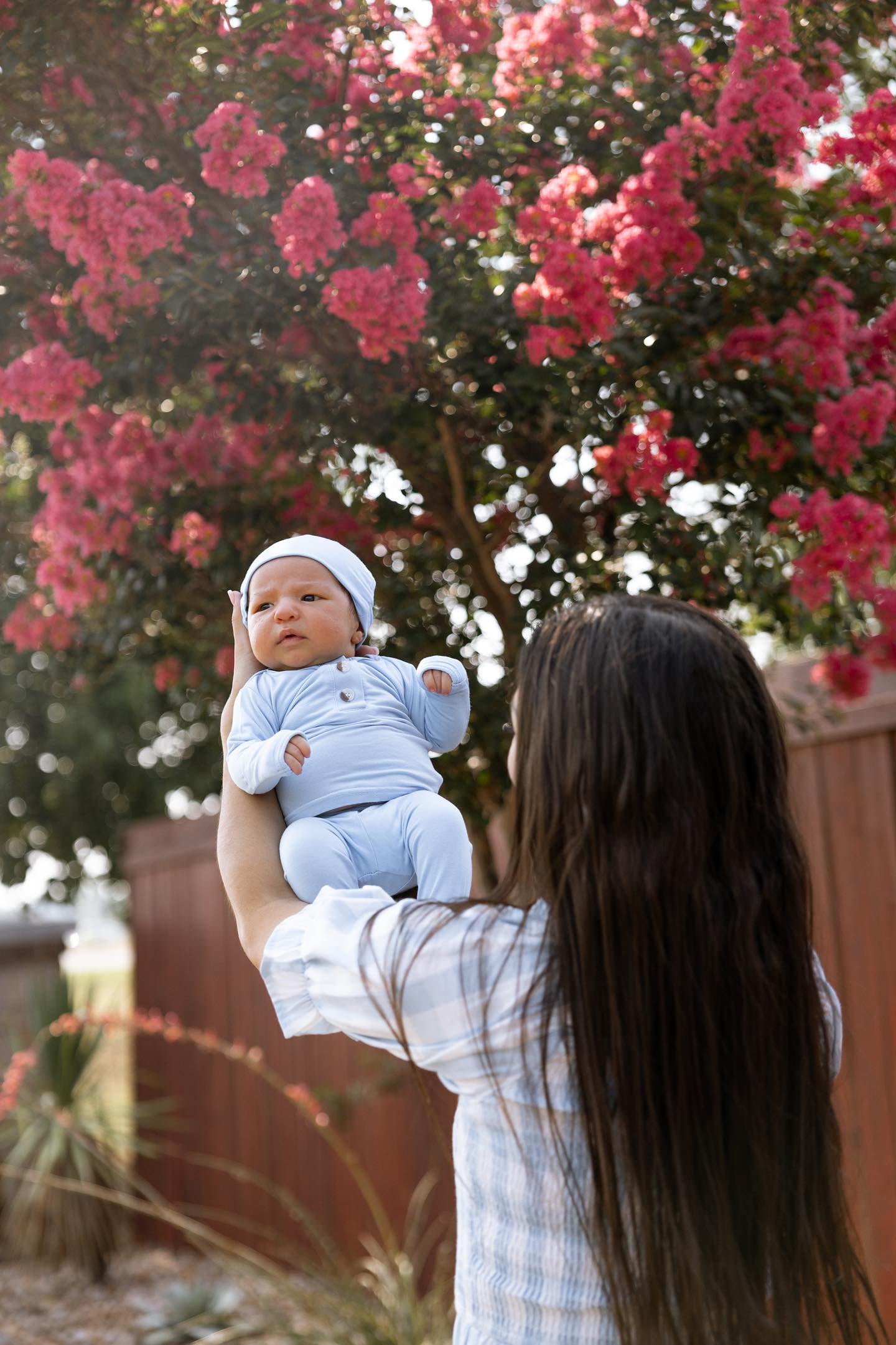 Top And Bottom Outfit And Hat Set - (newborn-3 Months) Baby Blue