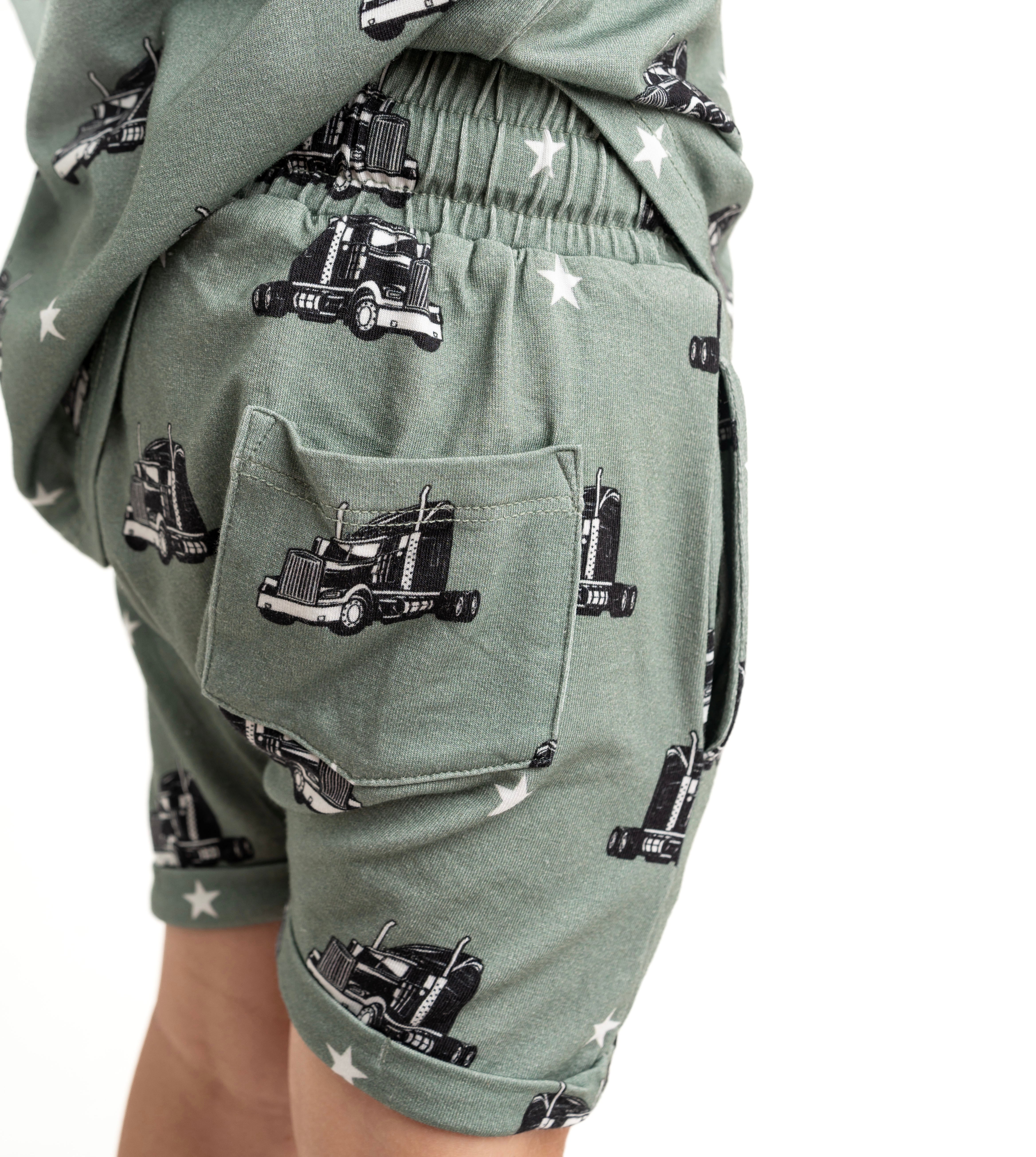 Big Trucks Harem Shorts