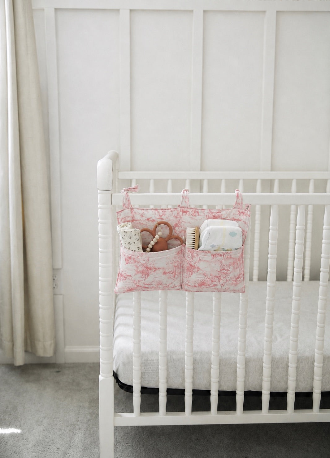 Baby Crib Diaper Caddy Storage Organizer Nursery Room