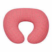 Red Gingham Ruffle Nursing Pillow Cover