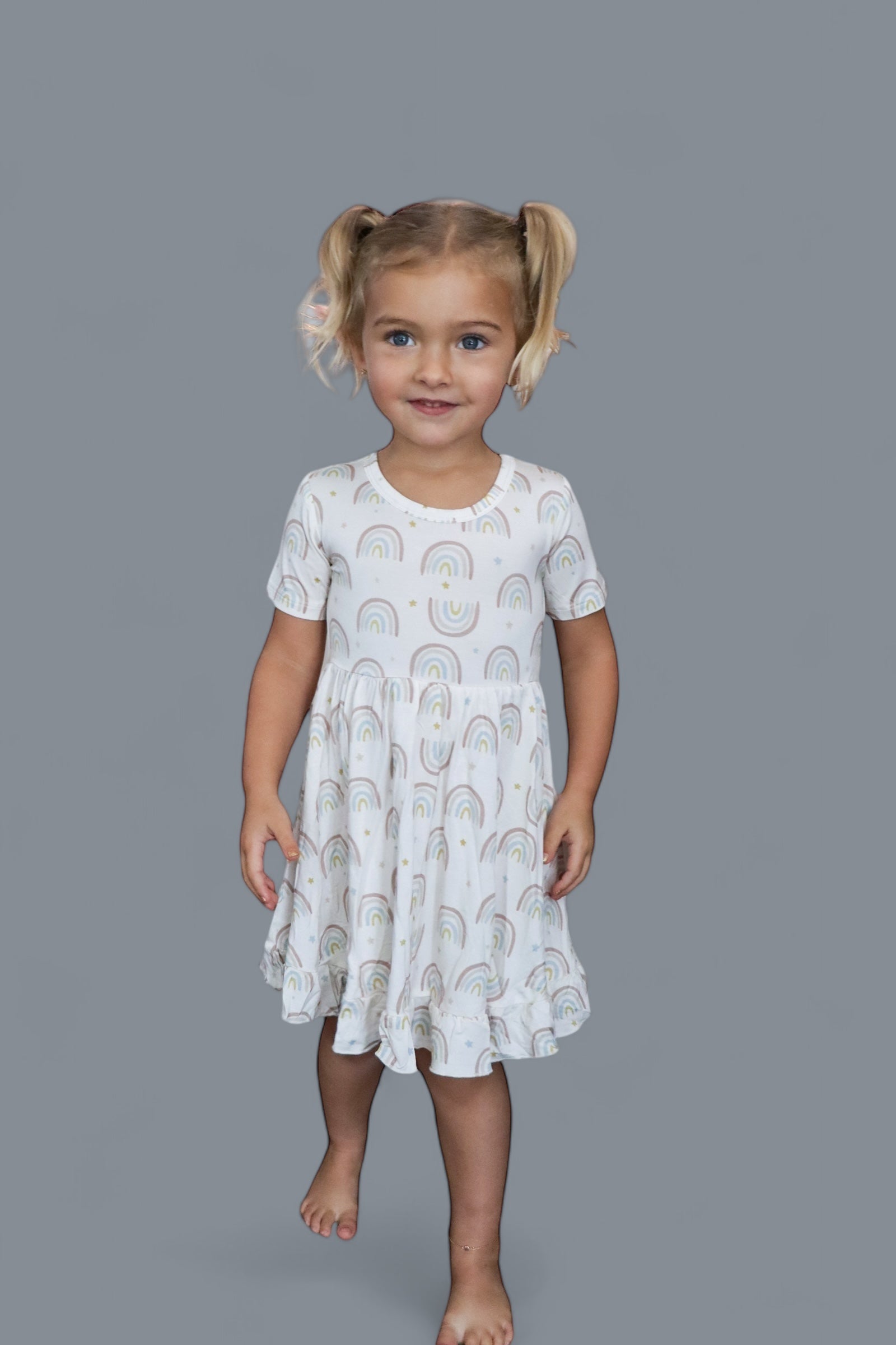 Exclusive Raleigh's Rainbows Dream Ruffle Dress