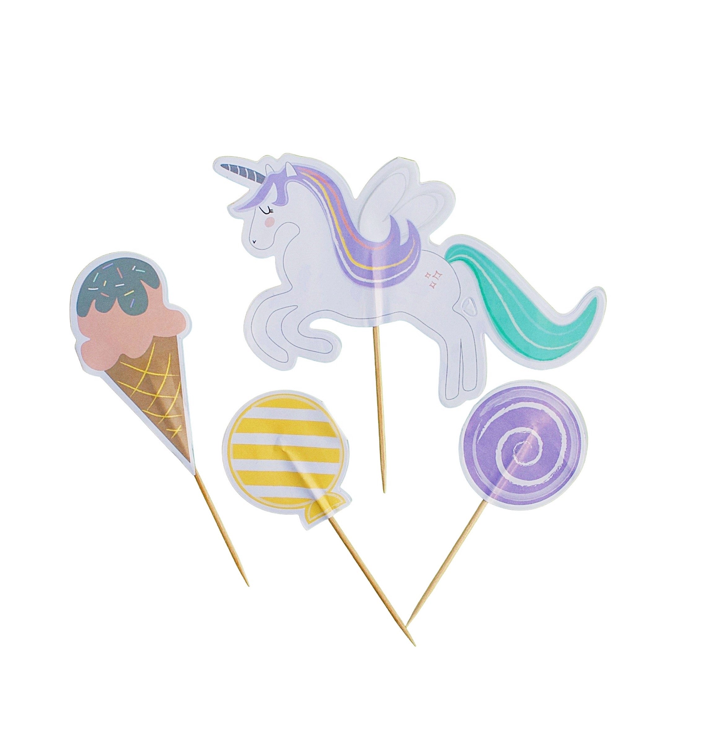 Sweet Unicorn Toppers (set Of 12)