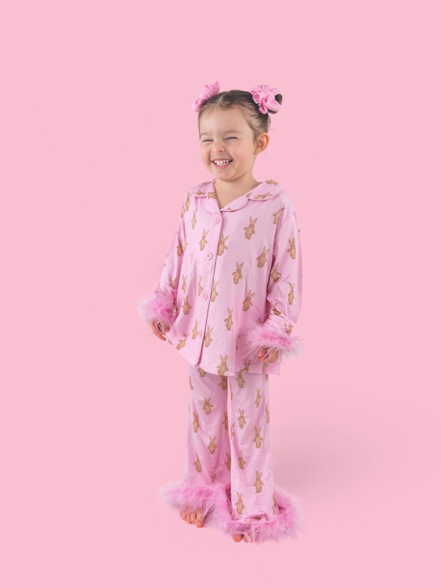 Blushin' Bunnies Girl's Flare Feathered Dream Set