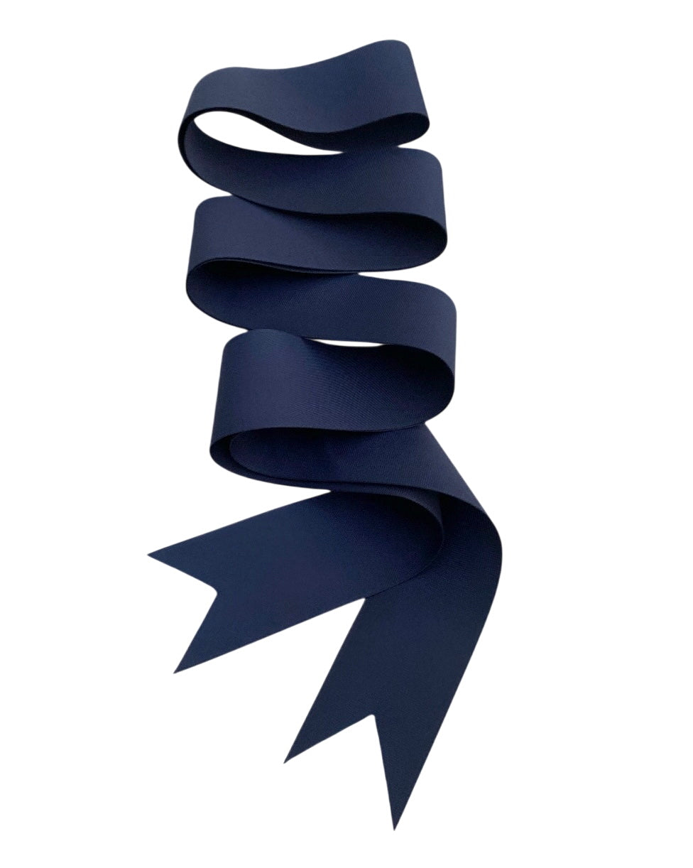 Navy Grosgrain Ribbon - Long