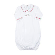 Newborn Christmas Day Gown — Peter Pan Collar