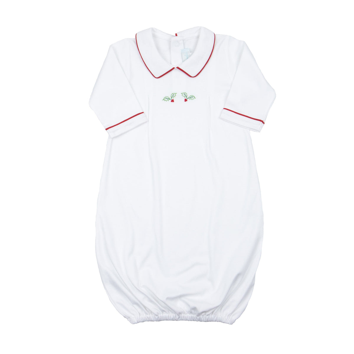 Newborn Christmas Day Gown — Peter Pan Collar