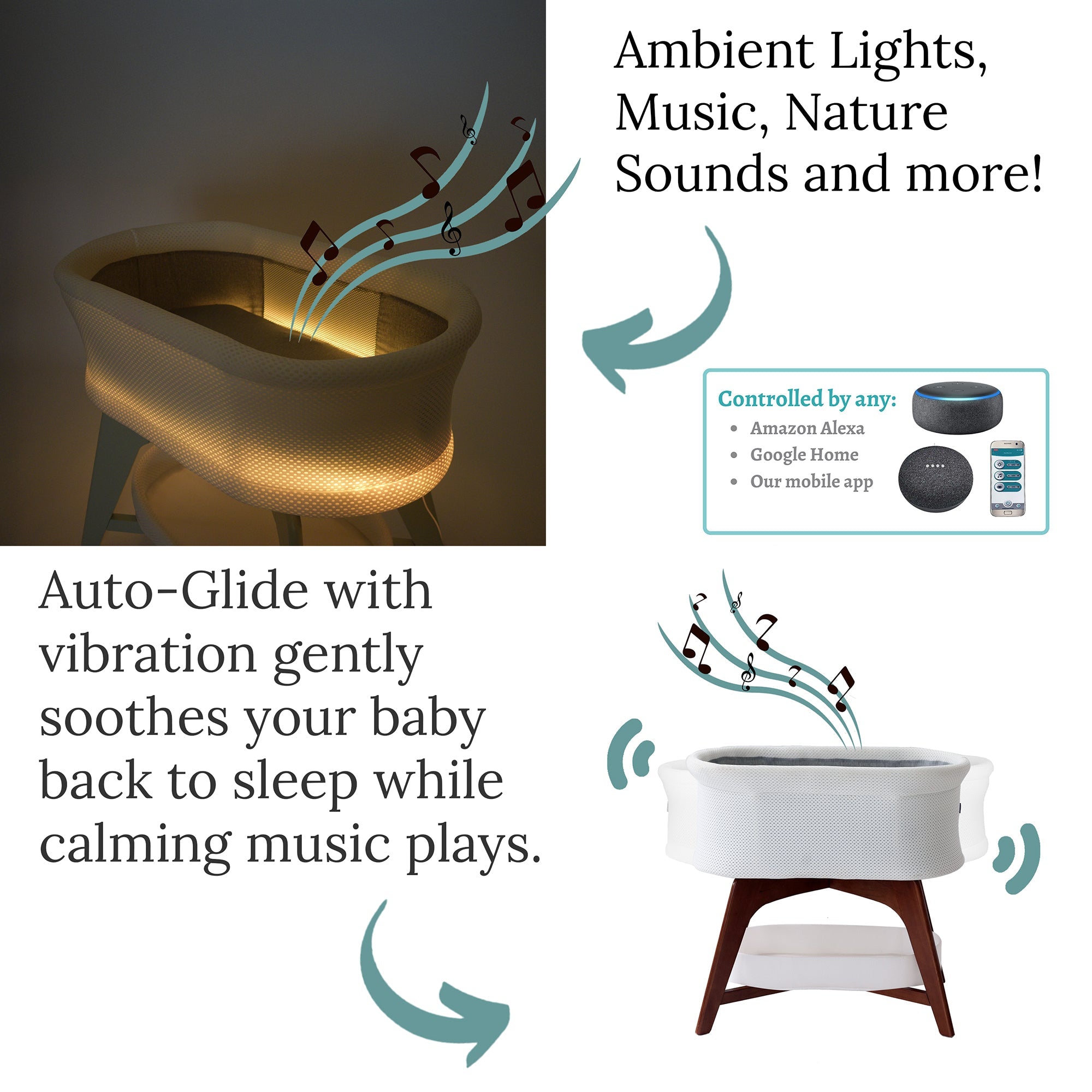 Trubliss Evi Smart Bassinet