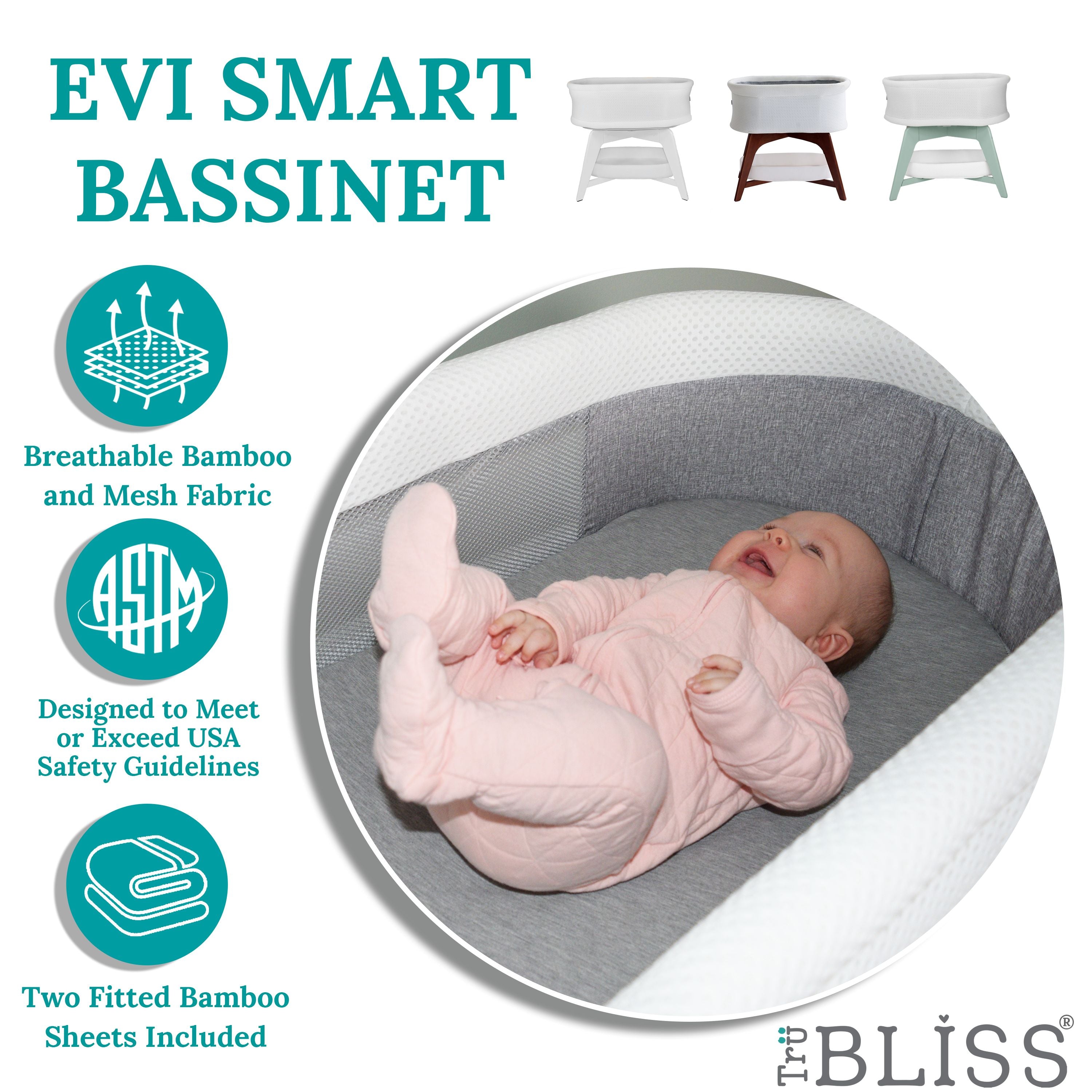 Trubliss Evi Smart Bassinet