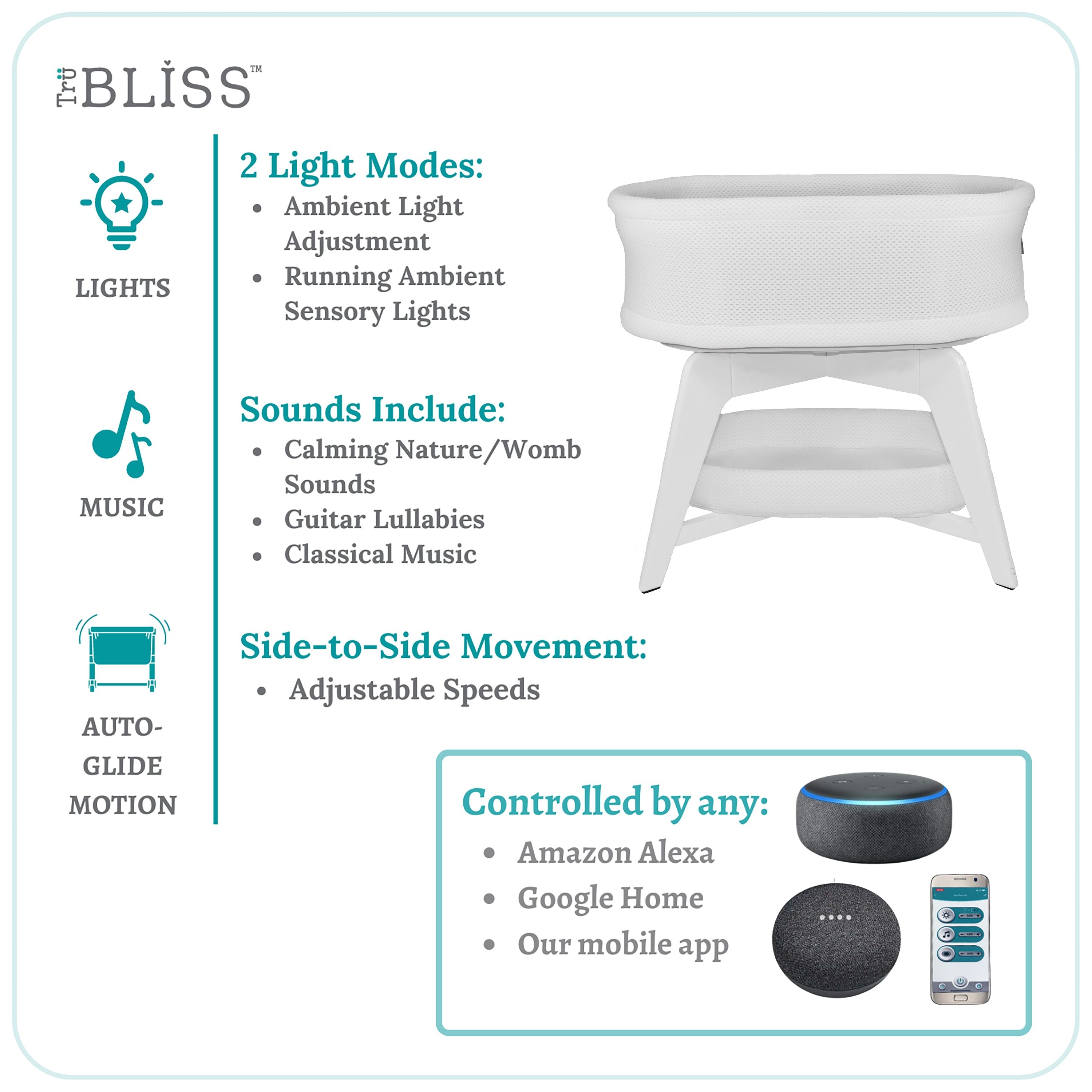 Trubliss Evi Smart Bassinet