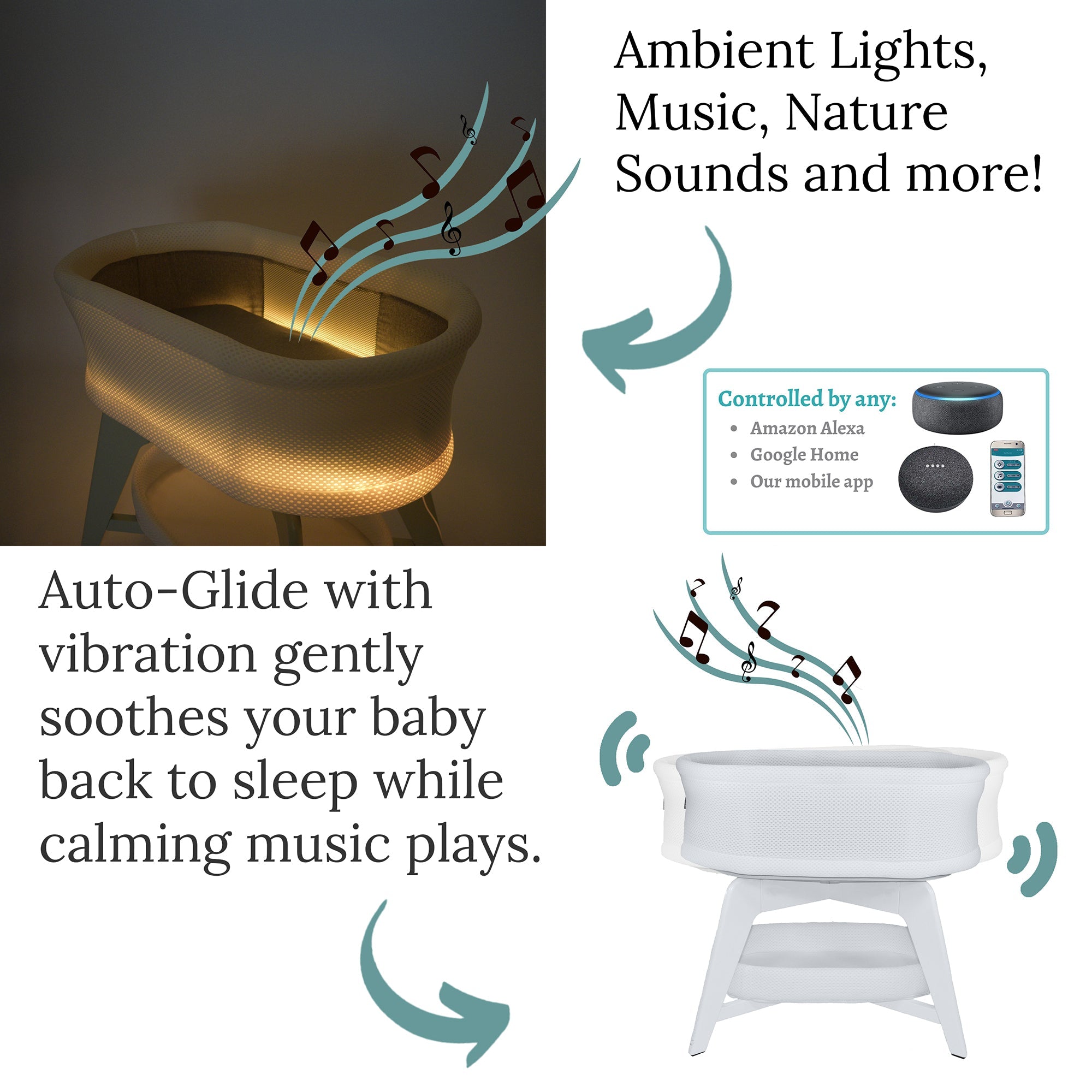 Trubliss Evi Smart Bassinet