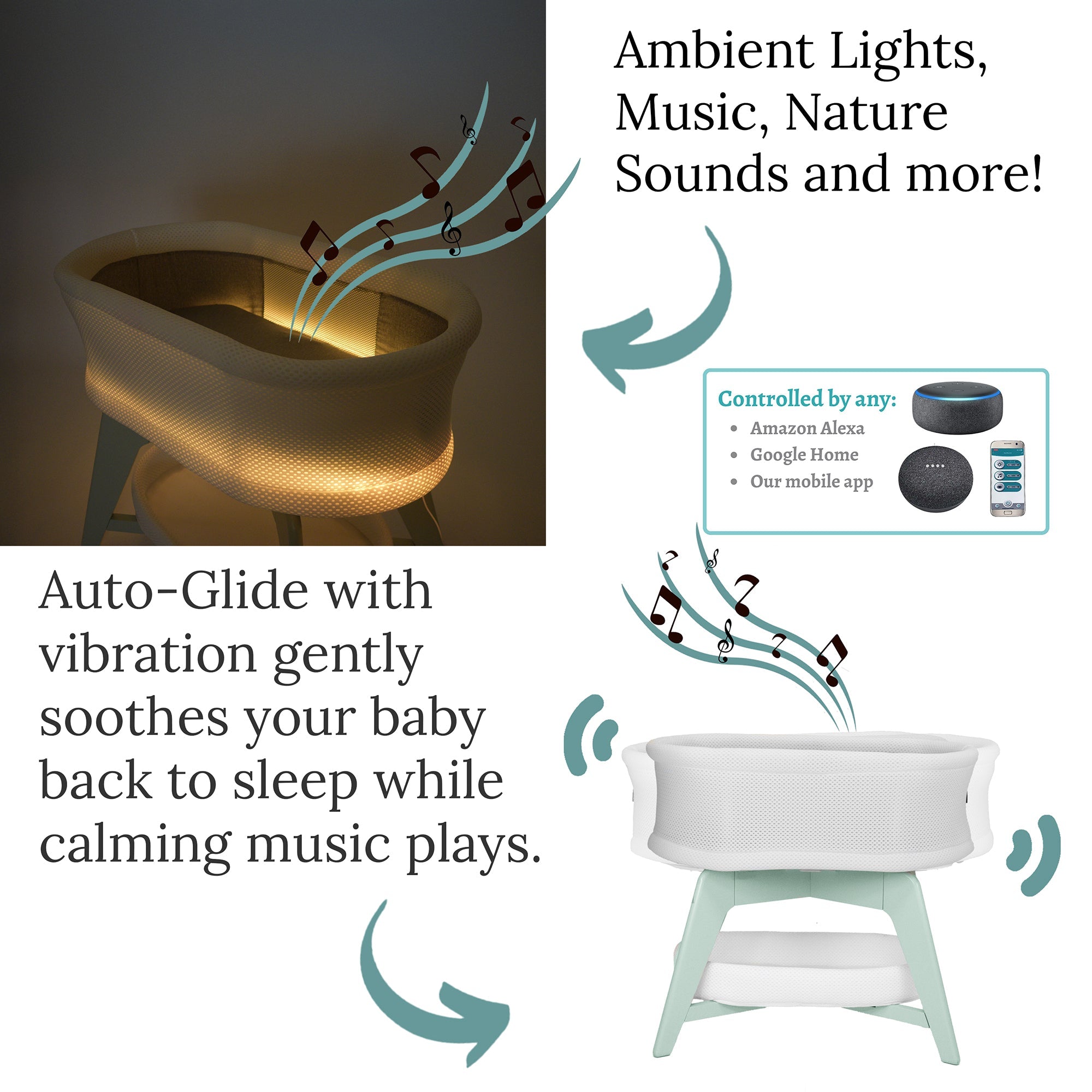 Trubliss Evi Smart Bassinet