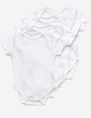 Baby Cotton Short Sleeve Bodysuits 4-pack