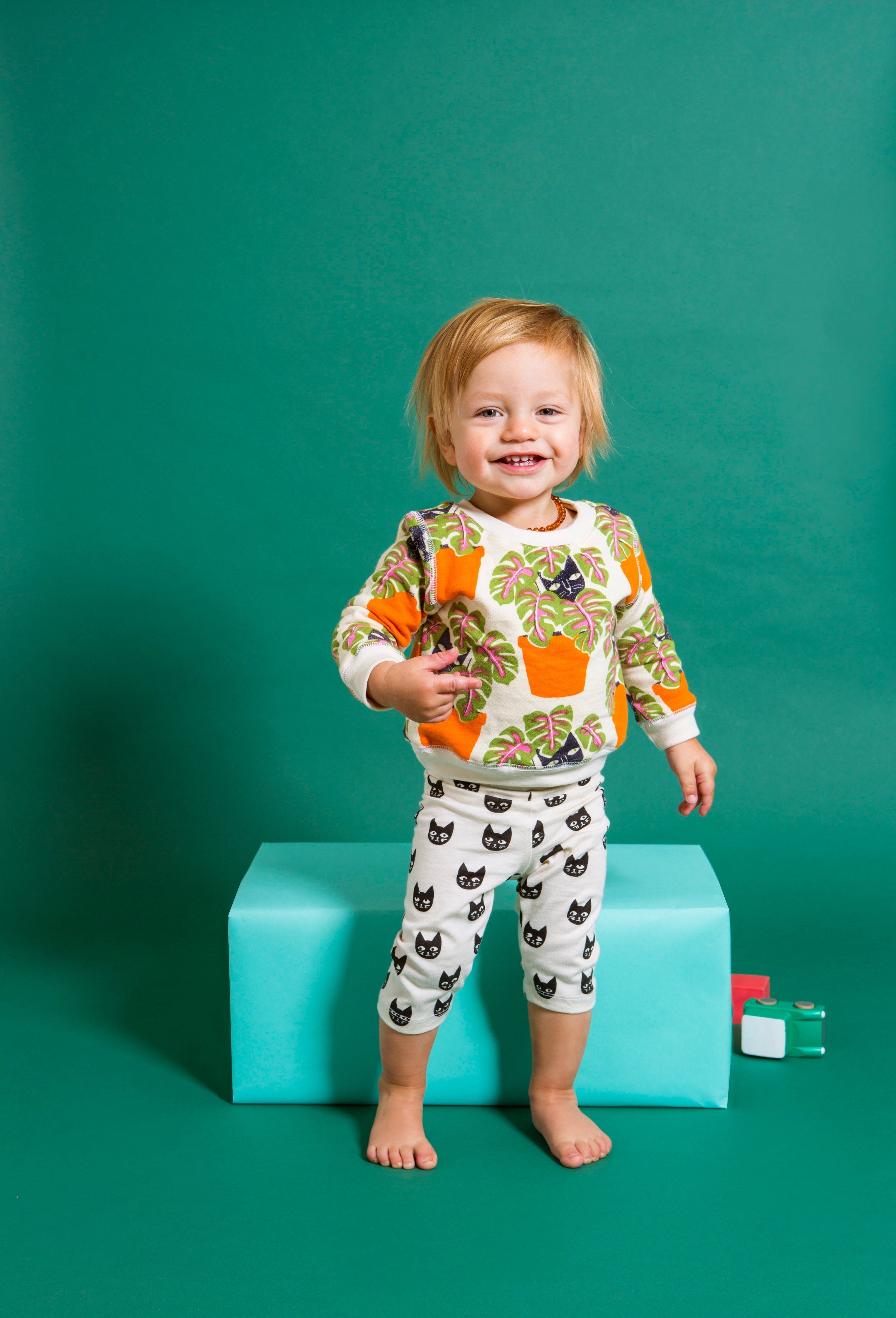 Kids Cat In Pot Sweatshirt